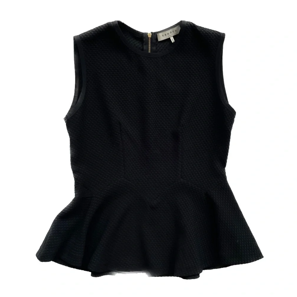 Sandro Paris Peplum Tank Top - Picture 1 of 5